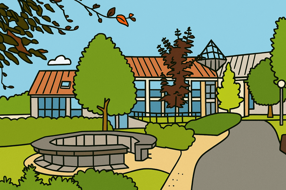 Das Sport- und Tagungszentrum Hachen Das Sport- und Tagungszentrum Hachen als Illustration